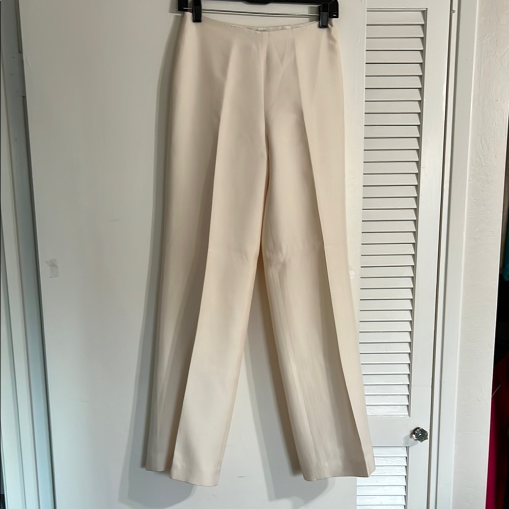 LOFT Cream Wide Leg Pants